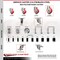 Service Caster 5 Inch 316SS Red Poly Swivel 3/4 Inch Expanding Stem Caster Set Brake SCC SCC-SS316EX20S514-PPUB-RED-TLB-34-4 - alternate 4